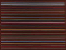 marroon horizontal stripes  acrylic on canvas  2003